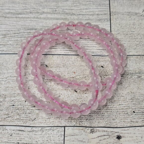 Eclectic Wallflower Jewelry - Rose Quartz Crystal Bracelet